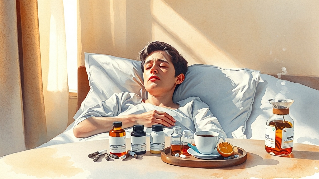 후두염 치료 방법 (watercolor 스타일)