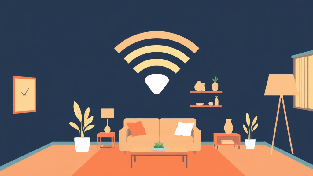 와이파이 확장기 활용 (illustration 스타일)