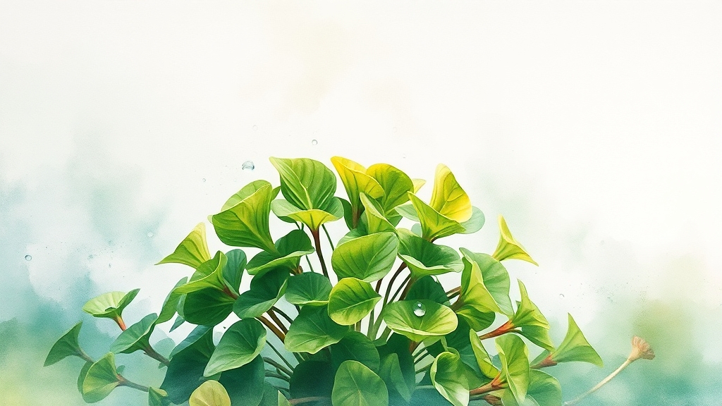 쇠비름, 자연의 선물 (watercolor 스타일)