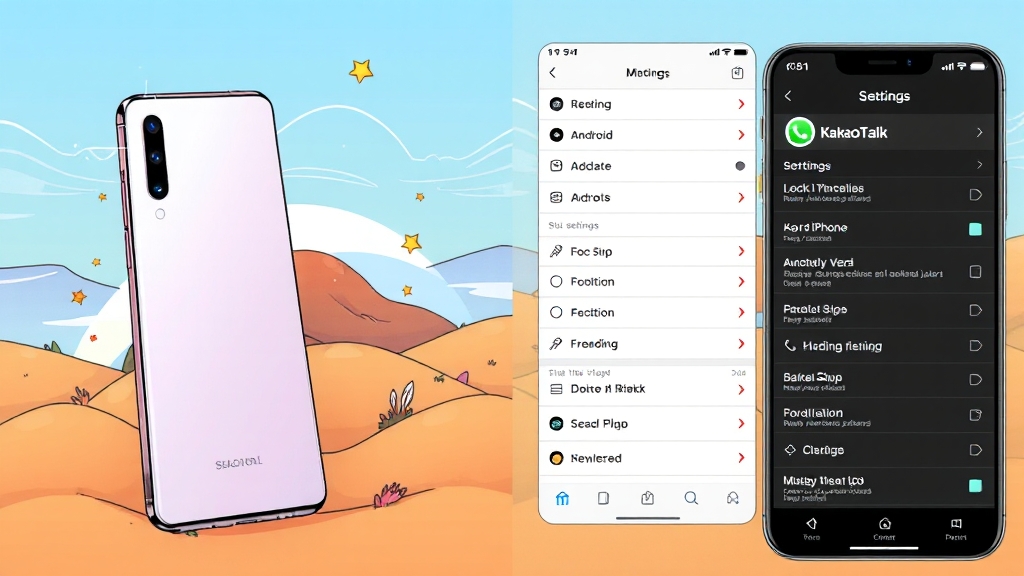 안드로이드 & iOS 차단법 (illustration 스타일)