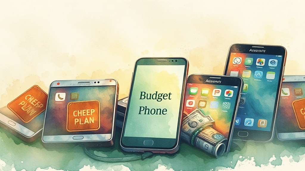 알뜰폰, 그것이 알고 싶다! (watercolor 스타일)