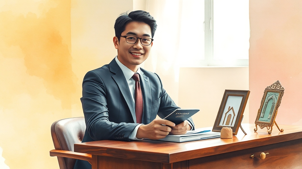 비자 인터뷰, 성공 전략은? (watercolor 스타일)