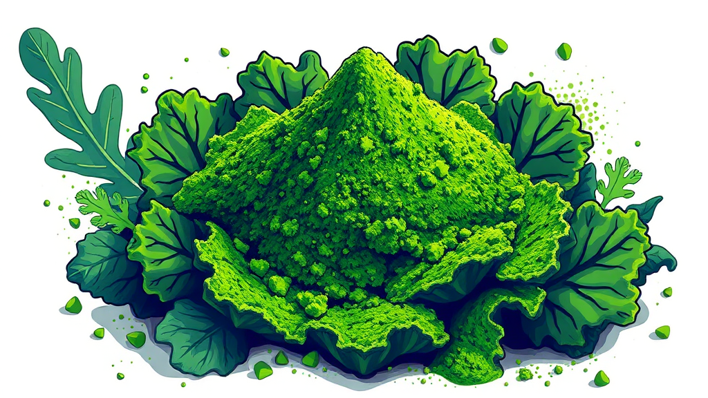 컬리케일 분말이란? (illustration 스타일)