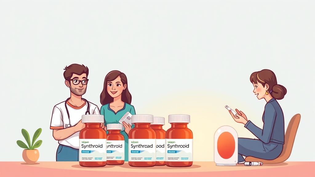 갑상선 호르몬 치료, 꾸준한 관리가 중요해요 (cartoon 스타일)