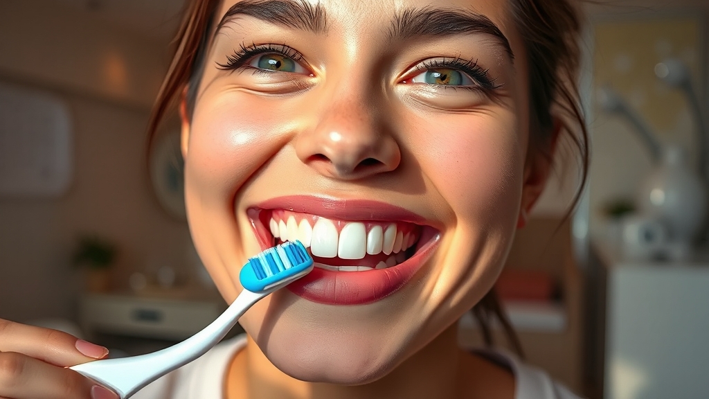 잇몸 건강, 꾸준한 관리가 중요해요! (realistic 스타일)