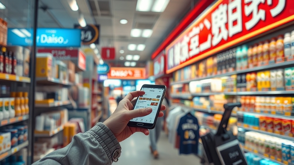 다이소몰 웹사이트 활용법 (realistic 스타일)