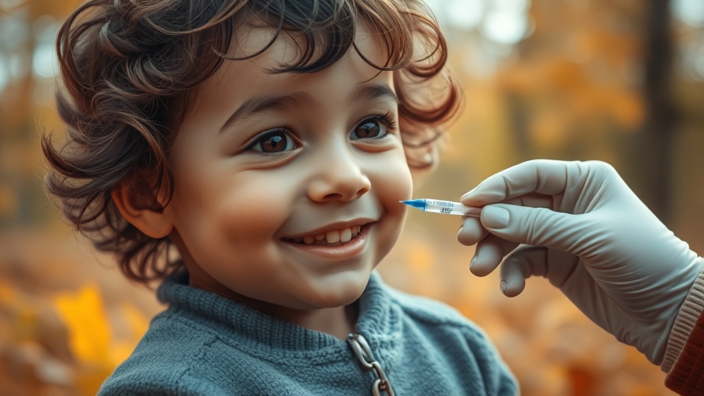 접종 시기 및 주의사항 (realistic 스타일)