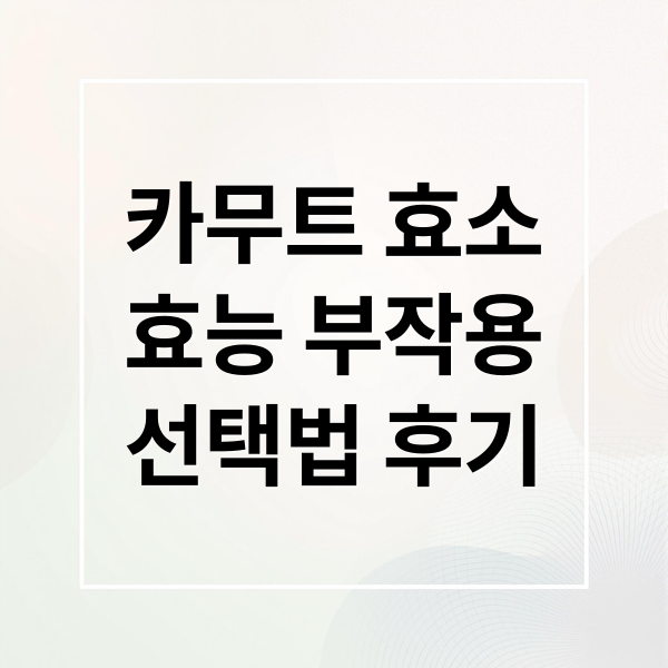 카무트 효소
효능 부작용
선택법 후기 (카무트효소 효능 부작용 가격)