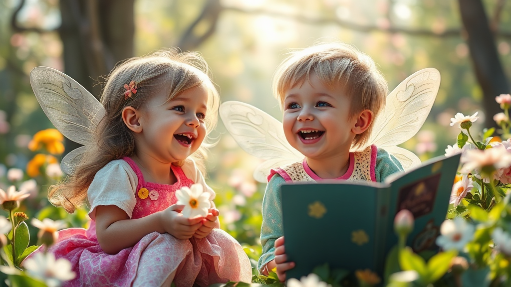 아이들의 눈높이에 맞춘 캐릭터와 놀이 공간 (realistic 스타일)