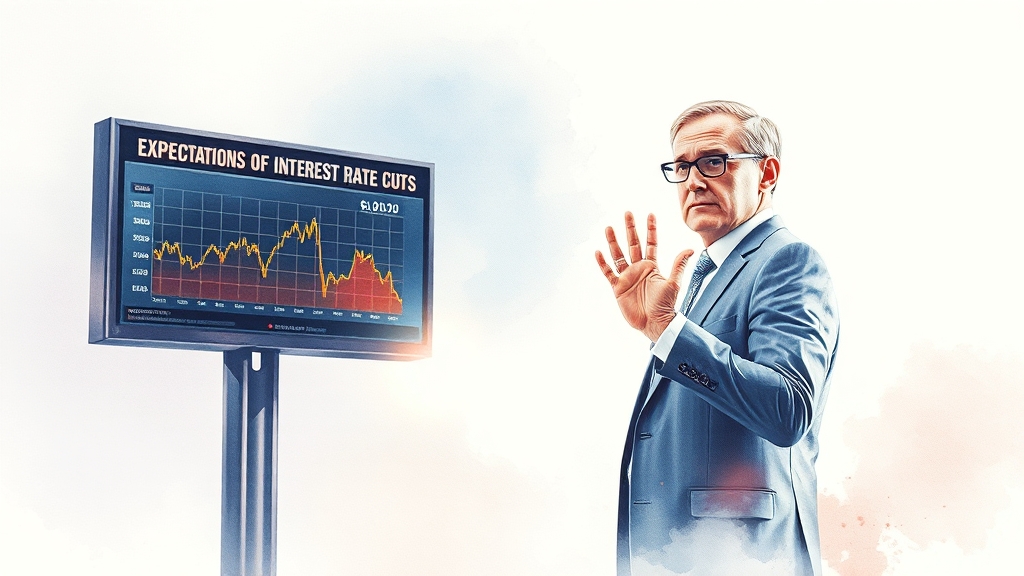 금리 인하, 리스크는 없을까? (watercolor 스타일)