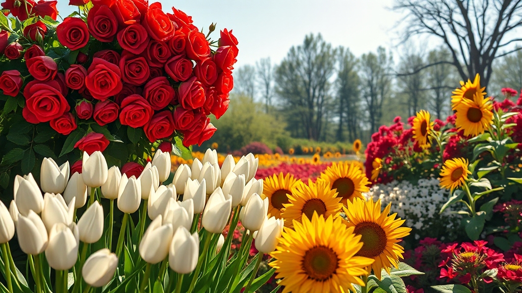 꽃 종류별 꿈 해몽: 상황별 의미 (realistic 스타일)