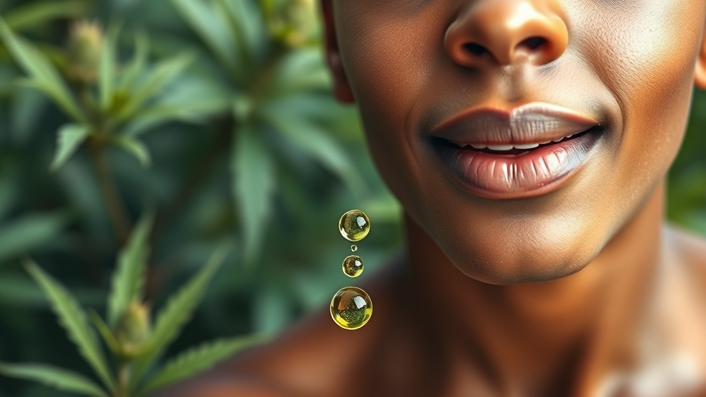대마종자유의 놀라운 효능: 피부 건강부터 염증 완화까지 (realistic 스타일)