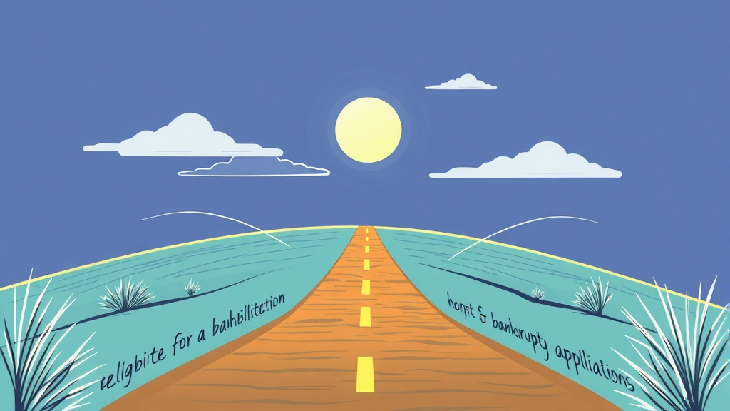 개인회생 및 개인파산 신청 자격, 꼼꼼히 확인하기 (illustration 스타일)
