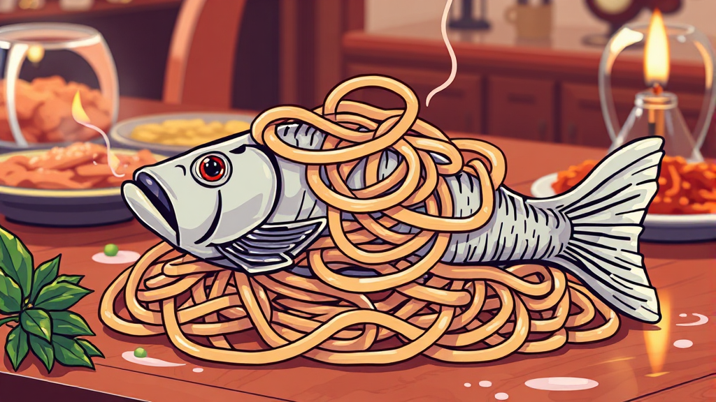 어묵의 영양과 건강 효능 (illustration 스타일)