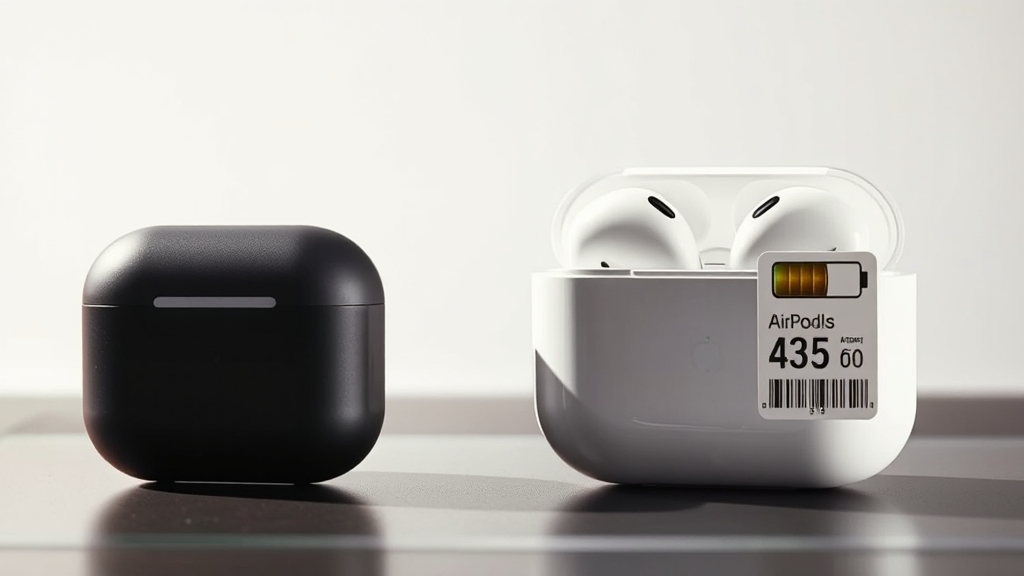 에어팟 프로 vs 4세대: 핵심 비교 (realistic 스타일)