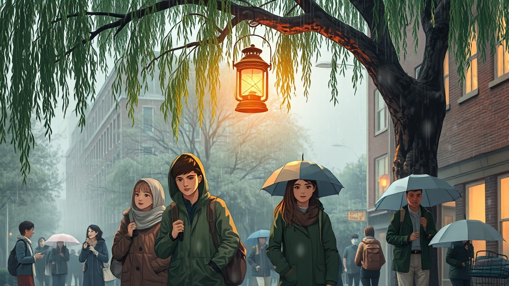 장마 대비 체크리스트 & 비상용품 (illustration 스타일)