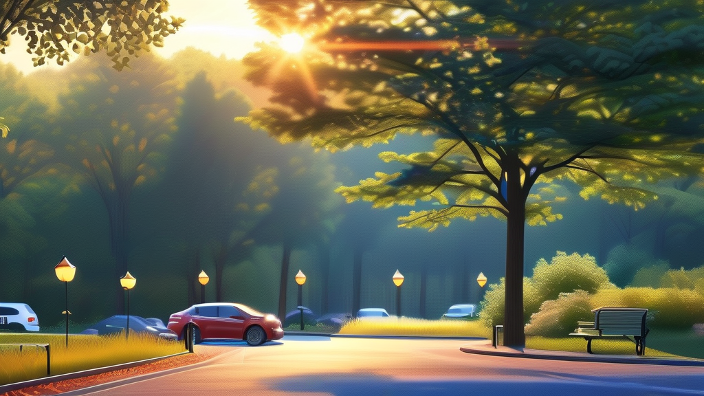 주말 나들이, 관공서 근처 무료 주차장으로 알뜰하게 (realistic 스타일)