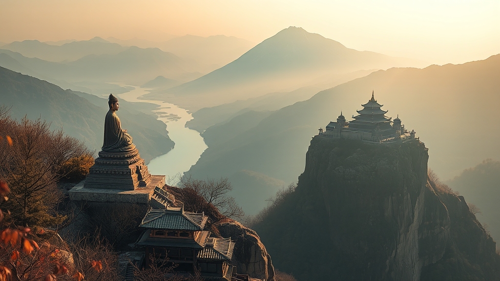 사성암, 어떤 곳일까? (realistic 스타일)