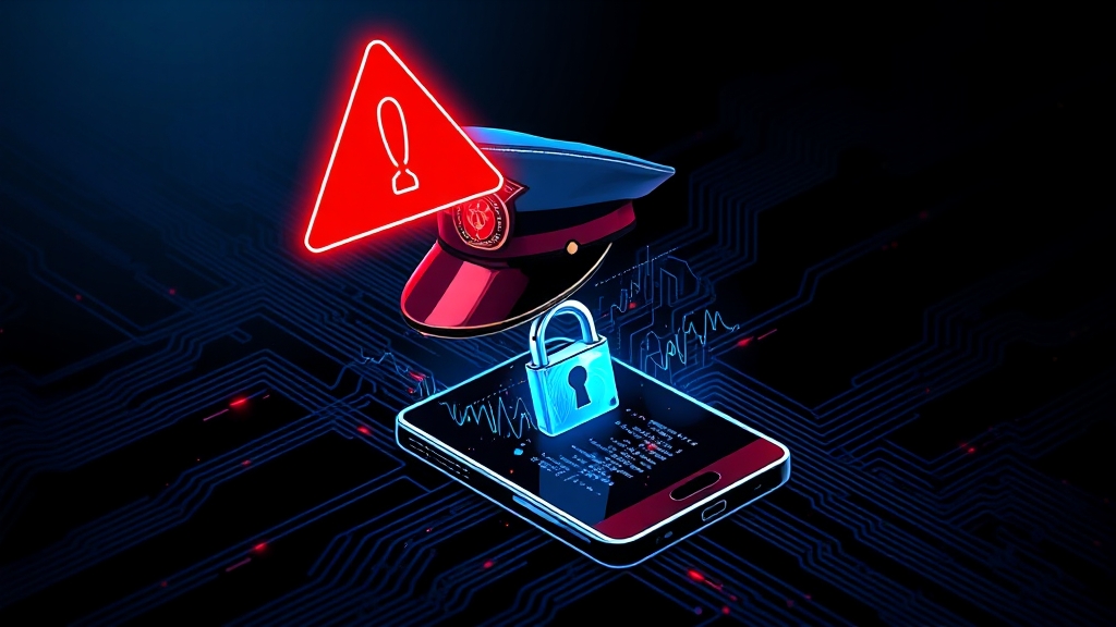 주의사항 및 스미싱 예방 (illustration 스타일)