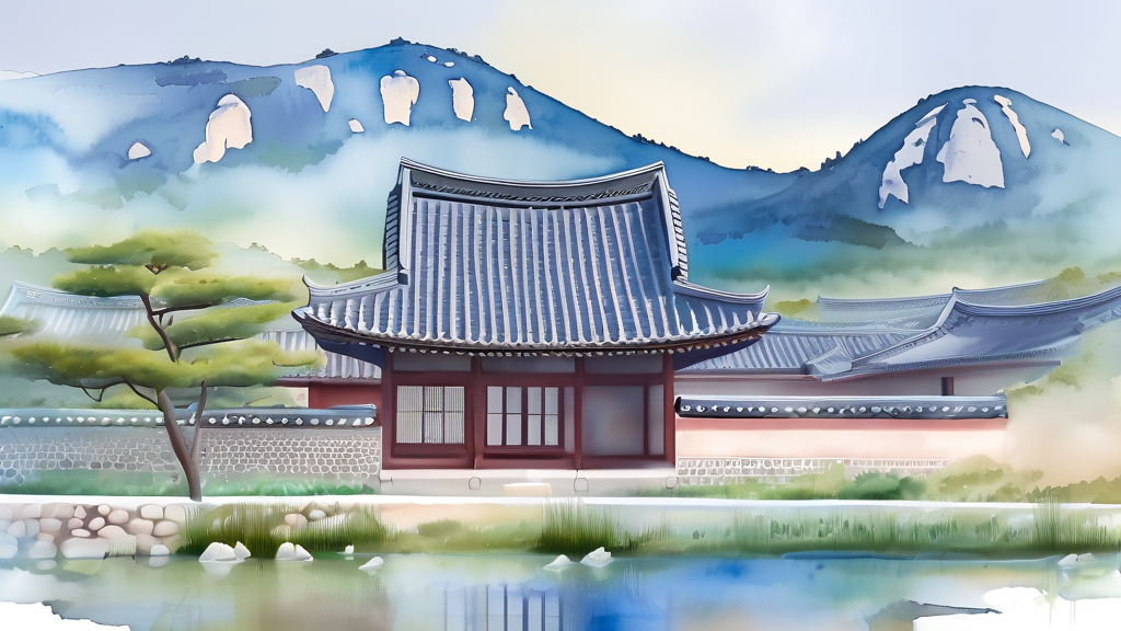 예술과 낭만이 가득한 곳: 팔복예술공장 & 자만벽화마을 (watercolor 스타일)