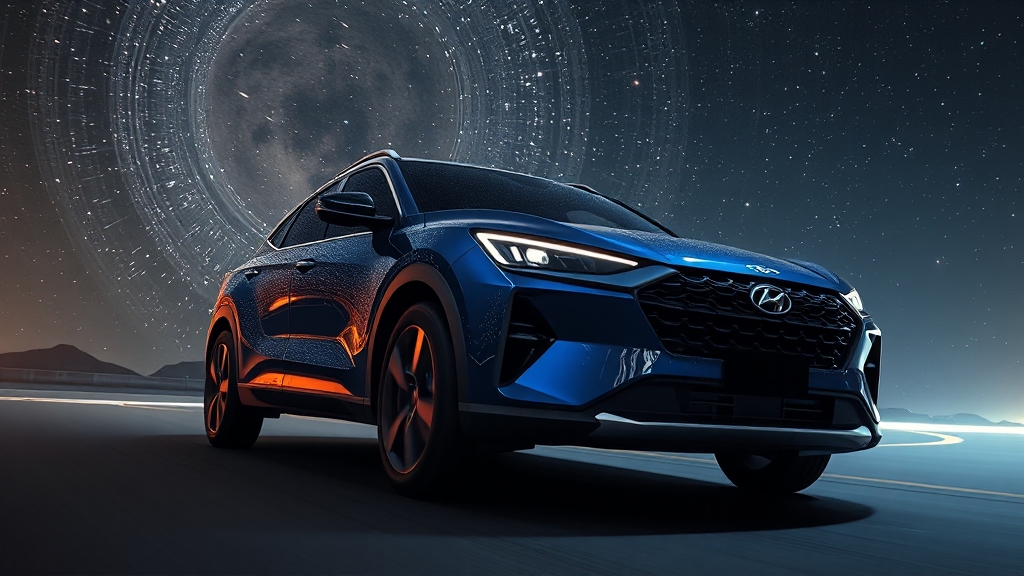 넥쏘 풀체인지: 디자인 & 성능 (realistic 스타일)