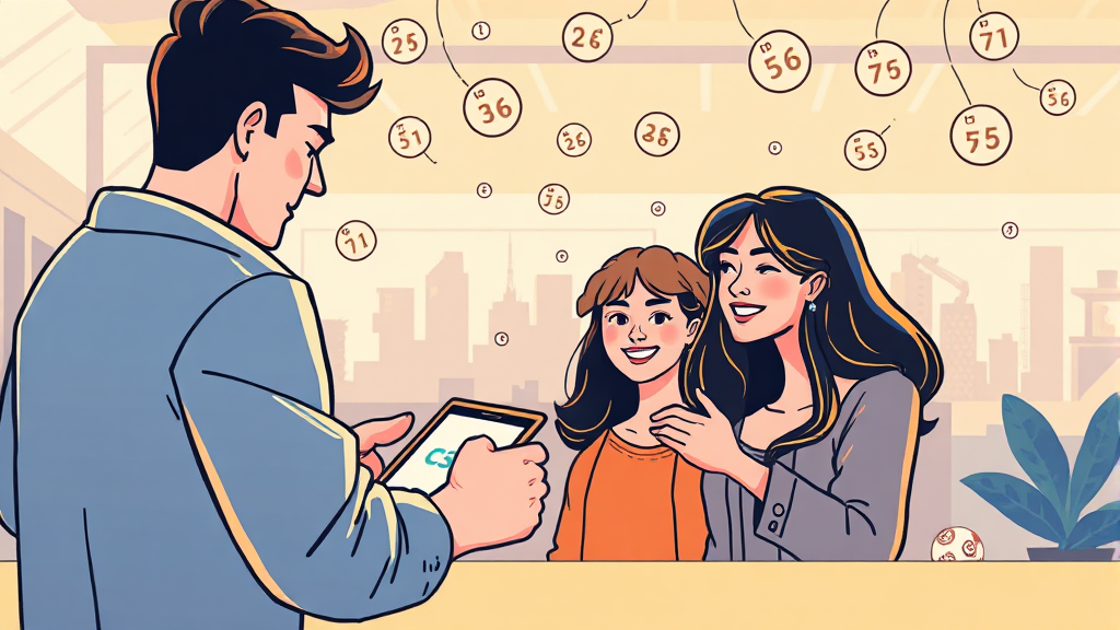 모바일 로또 구매, 무엇이 달라졌나? (illustration 스타일)