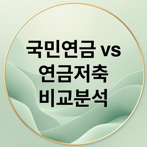국민연금 vs
연금저축
비교분석 (연금저축보험과 국민연금 차이점 한눈에 보기)