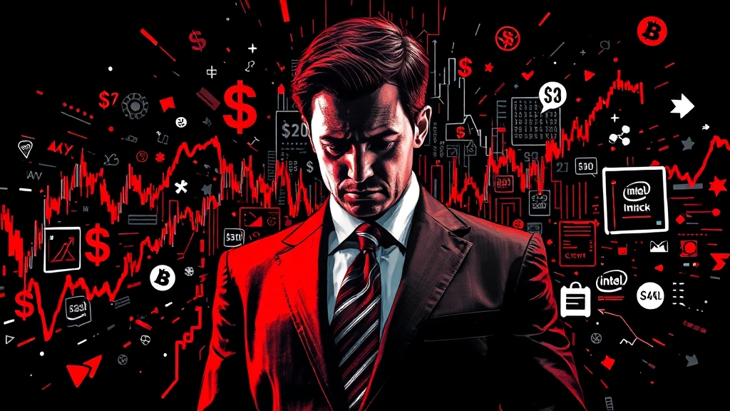 인텔 주가, 현재 상황은? (popart 스타일)