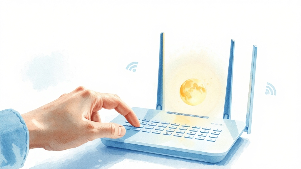 와이파이 연결 설정 가이드 (watercolor 스타일)