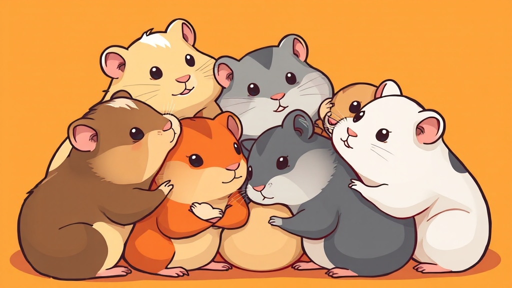 페디그리 햄스터 모프 종류 (cartoon 스타일)