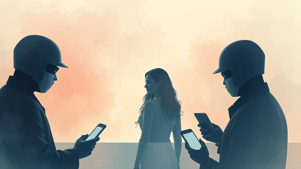 피해자 보호 명령 제도 (watercolor 스타일)