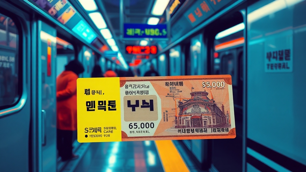 기후동행카드 사용 범위 (popart 스타일)