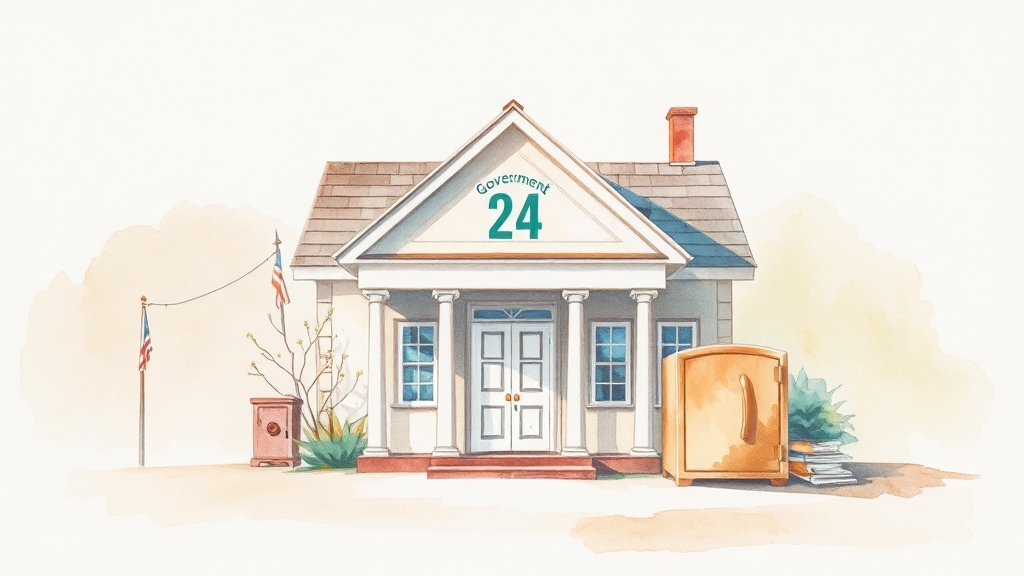 전입신고, 왜 필요할까요? (watercolor 스타일)