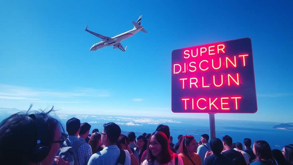 항공사별 초특가 비교 분석 (watercolor 스타일)