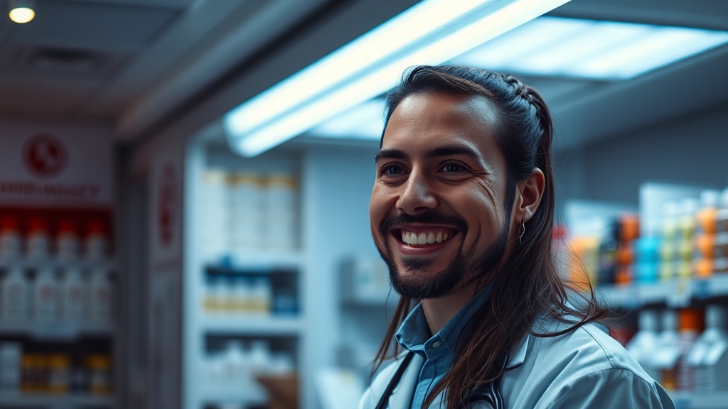 약국 운영 시간 확인법 (realistic 스타일)