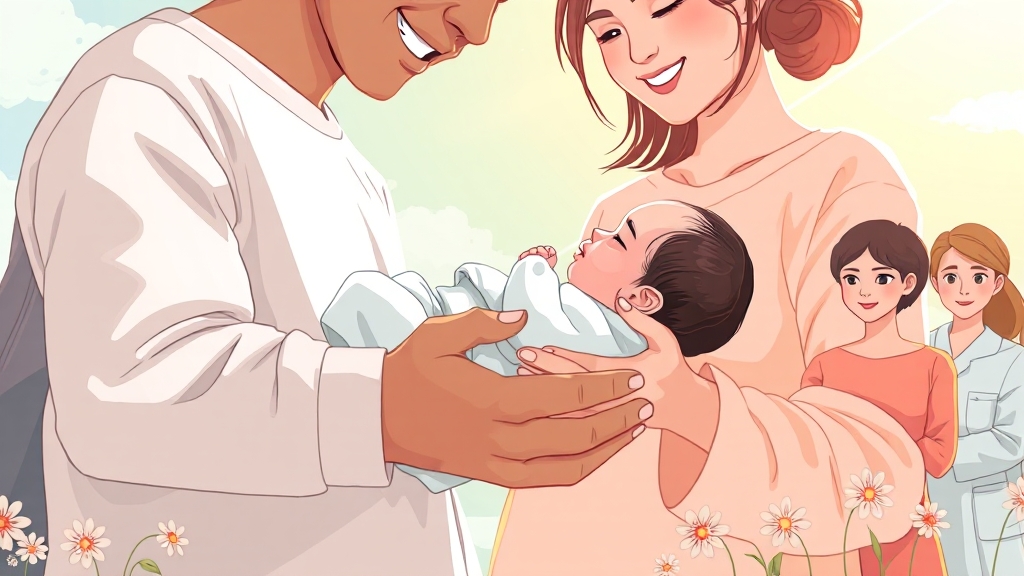 2025년 출산육아지원금 변경 사항 및 수령액 (illustration 스타일)