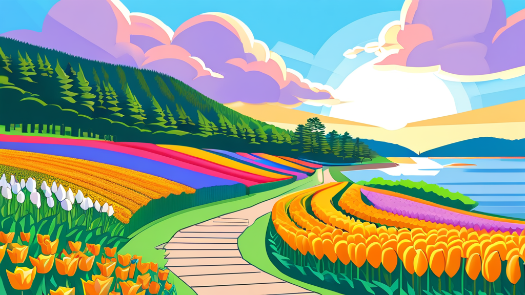 2026 순천만 튤립축제: 언제 열릴까요? (cartoon 스타일)