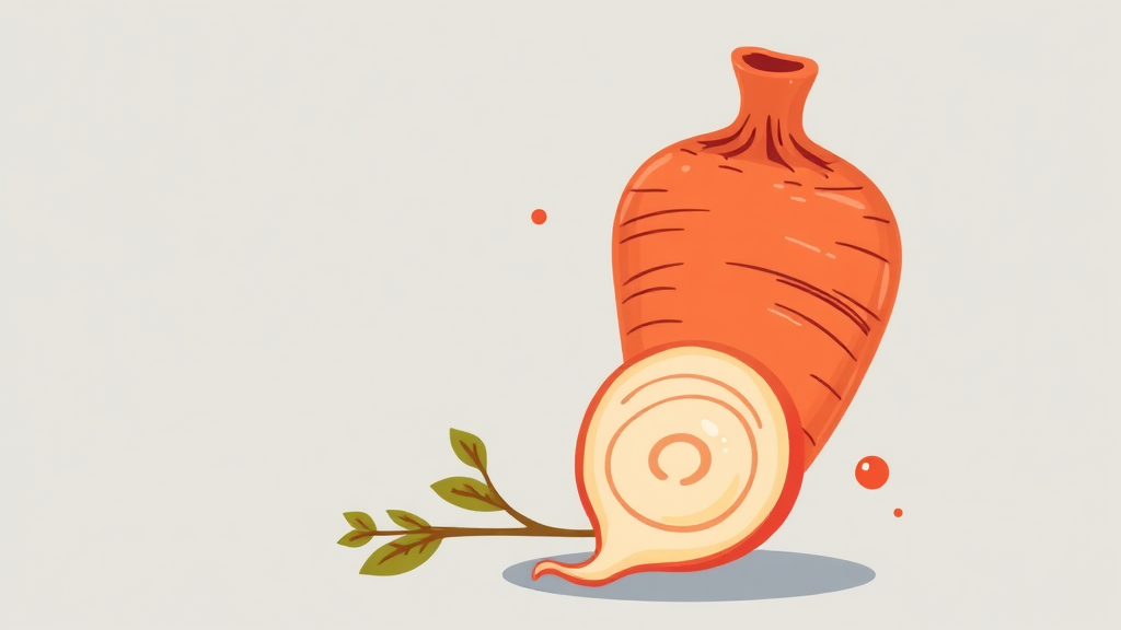 마의 놀라운 효능 (illustration 스타일)