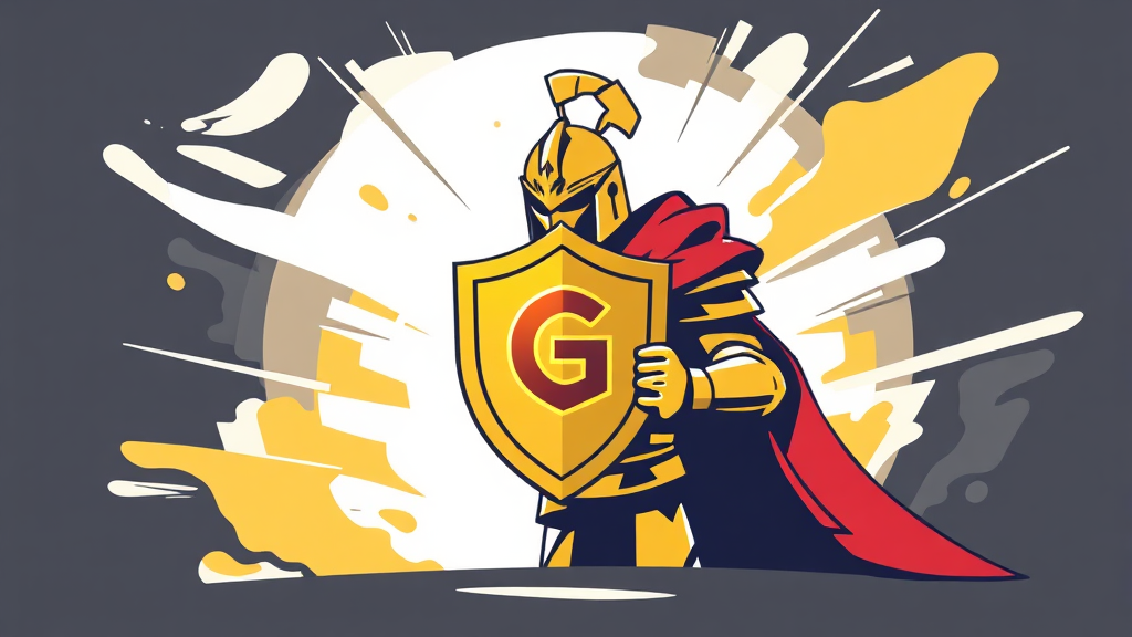 G마켓 보안 강화 계획 (illustration 스타일)