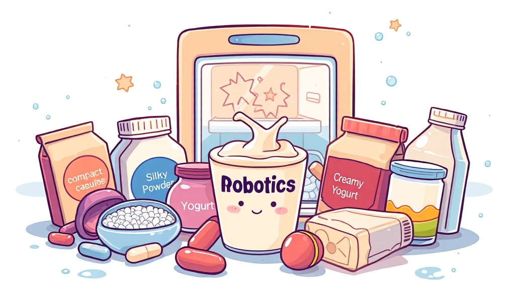 유산균 보관, 이렇게 하세요! (cartoon 스타일)