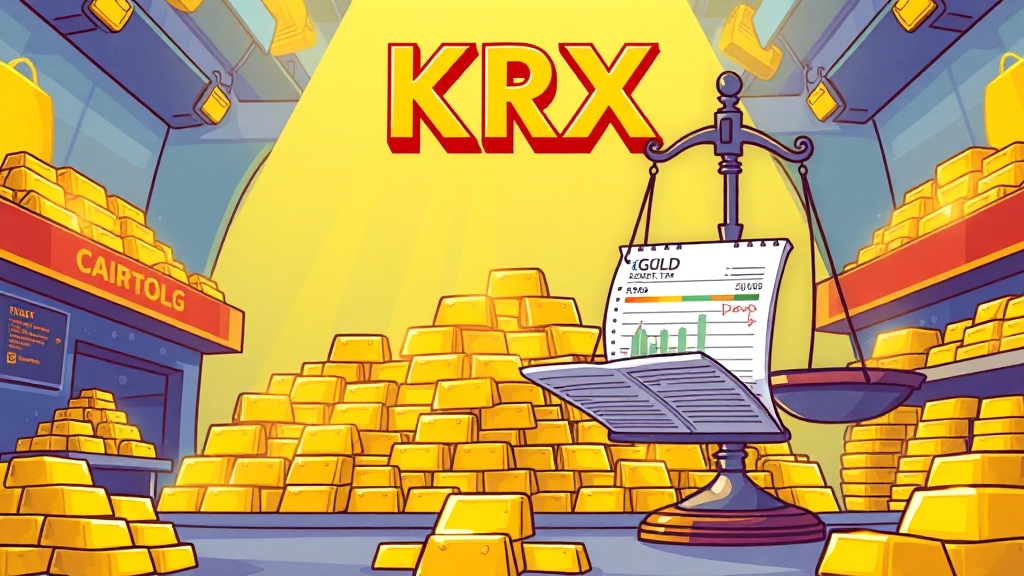 금통장 vs KRX 금시장 비교 (cartoon 스타일)