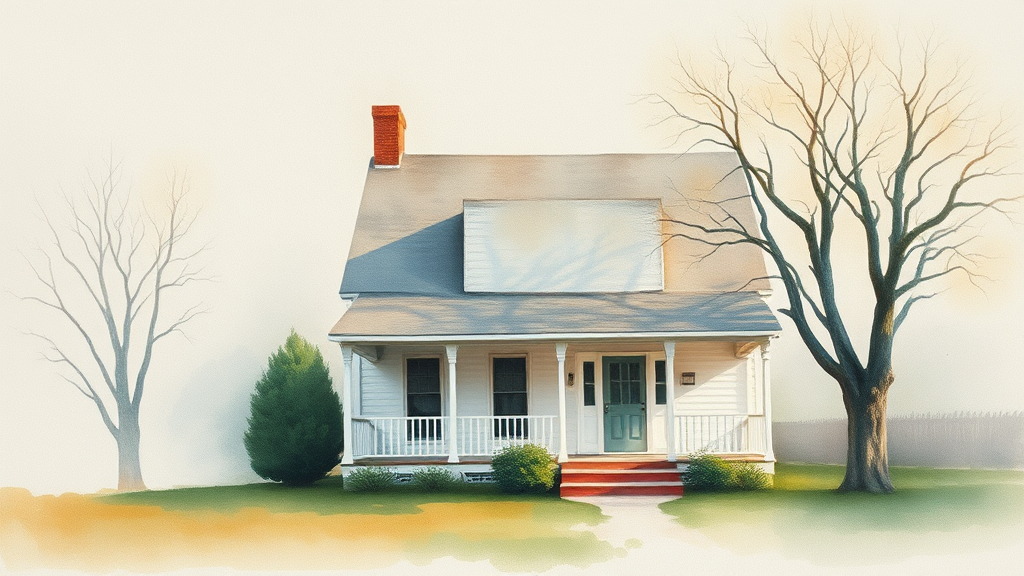 주택연금 상속, 무엇이 문제인가요? (watercolor 스타일)