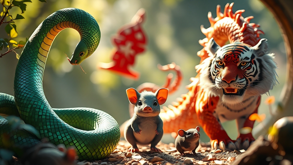 오늘의 운세: 행운을 부르는 색상 (realistic 스타일)