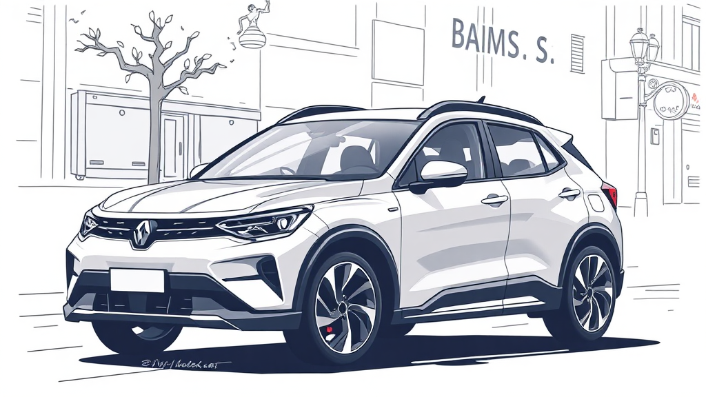 K4 해치백: 경쟁 모델 비교 (illustration 스타일)