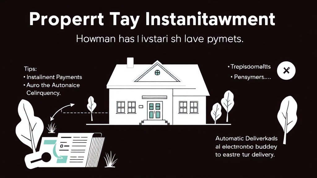 재산세 분할 납부 및 연체 방지 팁 (illustration 스타일)