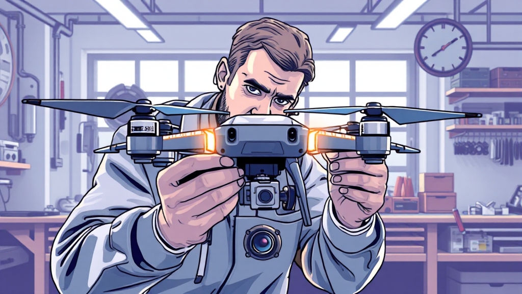 드론 수리 과정 (illustration 스타일)