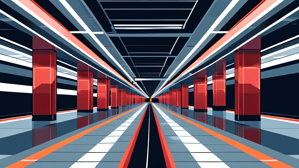 9호선 급행 vs 일반 열차: 무엇이 다를까? (illustration 스타일)