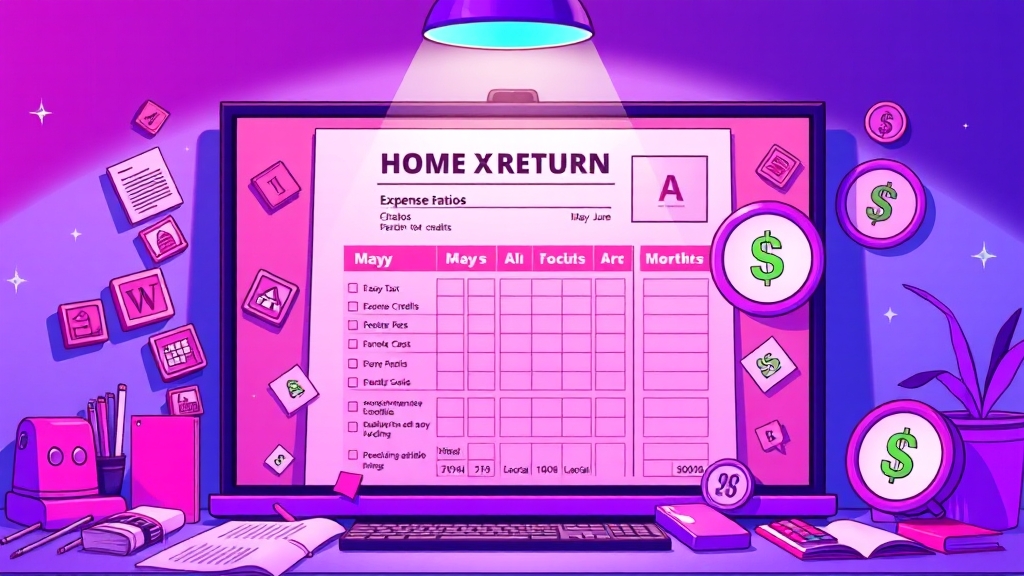 단순경비율 종합소득세 신고 절차 (cartoon 스타일)