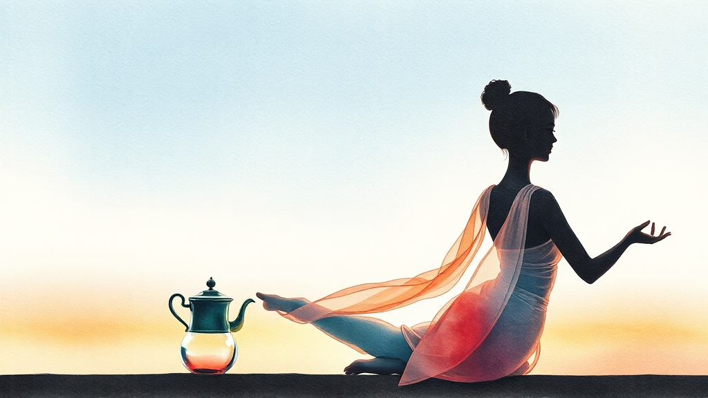 등 통증 완화 및 관리 (watercolor 스타일)