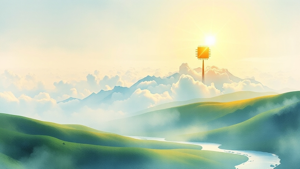 미래 성장 가능성이 높은 ESG 우량주 (watercolor 스타일)